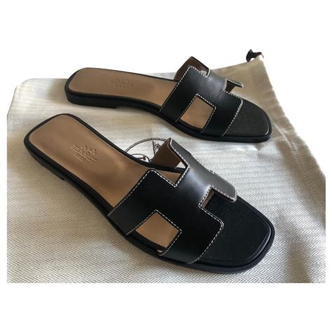 all black hermes sandals|Hermes oran sandals celebrities.